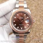 EW Factory Rolex 116334 Datejust II 41mm Chocolate Dial 2-Tone Rose Gold Oyster Band Swiss Cal.3136 Watch